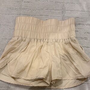 FP Movement by Free People Cream Athletic Shorts